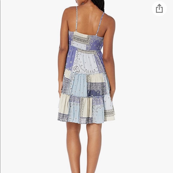 Lucky Brand Women’s Tiered Mini Dress in Indigo - Picture 4 of 4